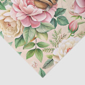 Whimsical Vintage Floral & Animals Decoupage Seidenpapier (Detail)