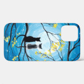 Whimsical Vollmond mit Katzen Case-Mate iPhone Hülle (Rückseite (Horizontal))
