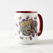 Whimsical Voodoo Doll Mug Tasse (VorderseiteRechts)