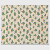 Whimsical Walking Weihnachtsbaummuster Geschenkpapier (Flach)