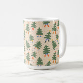 Whimsical Walking Weihnachtsbaummuster Kaffeetasse (VorderseiteRechts)