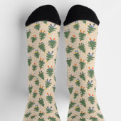 Whimsical Walking Weihnachtsbaummuster Socken (Oben)