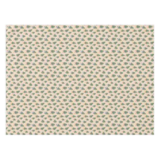 Whimsical Walking Weihnachtsbaummuster Tischdecke (Vorderseite (Horizontal))
