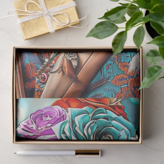 Whimsical Walrus Hippo Decoupage Seidenpapier (Geschenk)