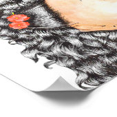 Whimsical Wasserfarbe Inspiration Angst Zitat Poster (Ecke)