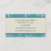 Whimsical Water Lighthouse Nautical Business Card Visitenkarte (Rückseite)