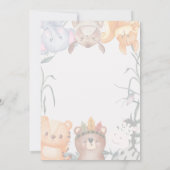 Whimsical Watercolor Baby Shower Invitation Einladung (Rückseite)