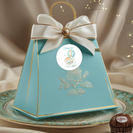 Whimsical Watercolor baby tiger Thank You Sticker