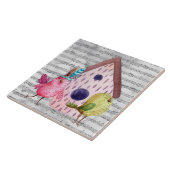 Whimsical Watercolor Birds and Music Fliese (Seite)