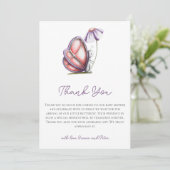 Whimsical Watercolor Butterfly Baby Shower Dankeskarte (Stehend Vorderseite)