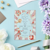 Whimsical Watercolor Circus Carnival Baby Shower Acryleinladungen (In Situ (Hochzeit))