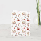 Whimsical Watercolor Circus Carnival Baby Shower Dankeskarte (Rückseite)