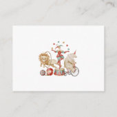 Whimsical Watercolor Circus Carnival Book Request Begleitkarte (Rückseite)