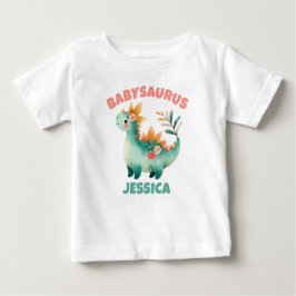 Whimsical Watercolor Dino Dinosaurier Babysaurus N Baby T-shirt
