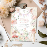 Whimsical Watercolor Fairy 1. Geburtstag Einladung<br><div class="desc">Erleben Sie das Leben in der ersten Geburtstagsfeier Ihres kleinen Hauses mit unseren atemberaubenden Einladungen aus der Fee. Eingebettet in ein bezauberndes Bogen-Design mit den sanftesten Aquarelltönen, laden diese zum Zauber des Märchens ein. Sie sind mit goldenen Verzierungen und fesselnden kleinen Feen ausgestattet und bieten eine personalisierte Touch mit Platz...</div>