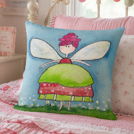 Whimsical Watercolor Fairy Kissen