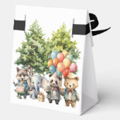 Whimsical Watercolor Forest Birthday Geschenkschachtel (Rückseite)