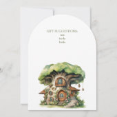 Whimsical Watercolor Forest Birthday Invitation Einladung (Rückseite)