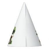 Whimsical Watercolor Forest Birthday Partyhütchen (Rückseite)