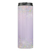 Whimsical Watercolor Glitzer Mermaid Schwanz Thermosbecher (Rückseite)