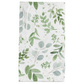 Whimsical Watercolor Greenery Kleine Geschenktüte (Vorderseite)