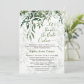 Whimsical Watercolor Greenery Online Brautparty Einladung (Stehend Vorderseite)