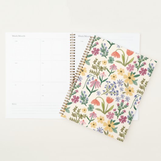 Whimsical Watercolor Handgezeichnet Botanisches Mu Planer (Anzeige)