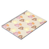 Whimsical Watercolor Ice Cream Scoops Notebook Notizblock (Linke Seite)