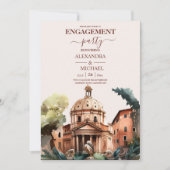 Whimsical Watercolor Italienische Dekonstruktoren Einladung (Vorderseite)