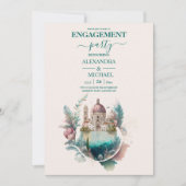 Whimsical Watercolor Italienische Dekonstruktoren Einladung (Vorderseite)