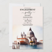 Whimsical Watercolor Italienische Dekonstruktoren Einladung (Vorderseite)