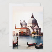 Whimsical Watercolor Italienische Dekonstruktoren Einladung (Rückseite)