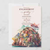 Whimsical Watercolor Italienische Dekonstruktoren Einladung (Vorderseite)