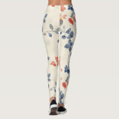 Whimsical Watercolor Japanisch Leggings (Rückseite)