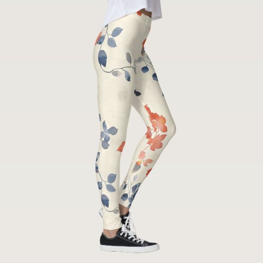 Whimsical Watercolor Japanisch Leggings (Rechts)