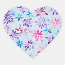 Whimsical Watercolor Lila und Rosa Floral