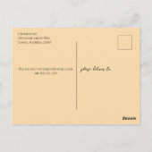 Whimsical Watercolor Margarita Limone Kalligraphie Postkarte (Rückseite)