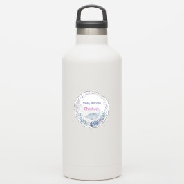 Whimsical Watercolor Narwhal fish  Unicorn of the  Aufkleber