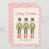 Whimsical Watercolor Nutcrackers Weihnachten (Vorne/Hinten)