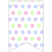 Whimsical Watercolor Pastel Candyland Birthday Wimpelkette (Erste Fahne)