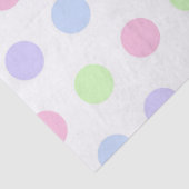Whimsical Watercolor Pastel Polka Dot Birthday Seidenpapier (Detail)