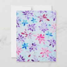 ​Whimsical Watercolor Purple & Pink Floral