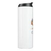 Whimsical Watercolor Squirrel Personalized Travel Thermosbecher (Nach links gedreht)