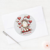 Whimsical Watercolor Unicorn Love Sticker (Umschlag)