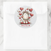 Whimsical Watercolor Unicorn Love Sticker (Tasche)