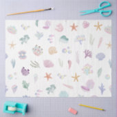 Whimsical Watercolor Untermeerkatze Party Seidenpapier (Basteln)