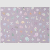 Whimsical Watercolor Untermeerkatze Party Seidenpapier (Vorderseite)