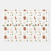 Whimsical Watercolor Weihnachtsbilder Geschenkpapier Set (Vorderseite 2)