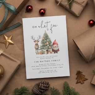 Whimsical Watercolor Weihnachtsfeier Einladung