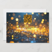 Whimsical Watercolor Winter All-in-One Hochzeit Einladung (Rückseite)